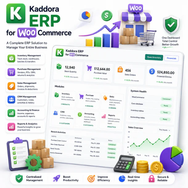 Kaddora ERP for WooCommerce   Plugin