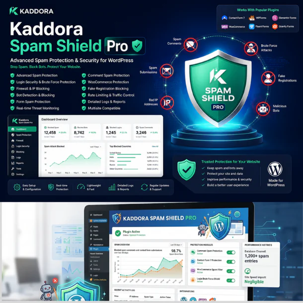 kaddora-spam-shield-pro  Plugin