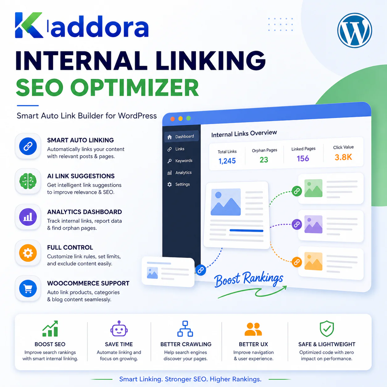Kaddora Internal Linking SEO Optimizer WordPress Plugin