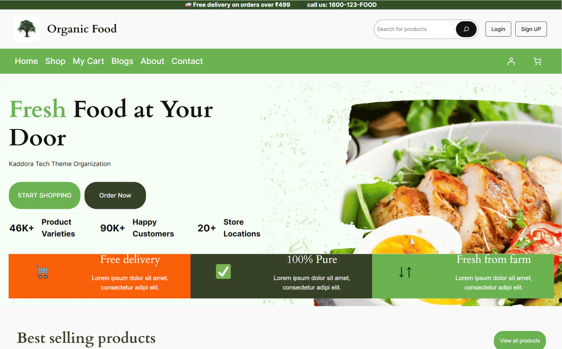 Kaddora FarmFresh – Organic Food & WooCommerce WordPress Theme