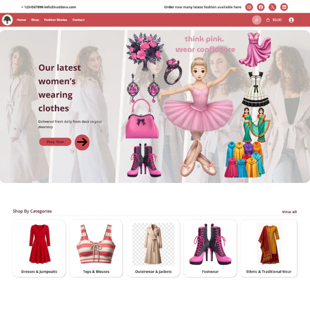 Kaddora – Modern Women’s Fashion & Boutique WooCommerce WordPress Theme