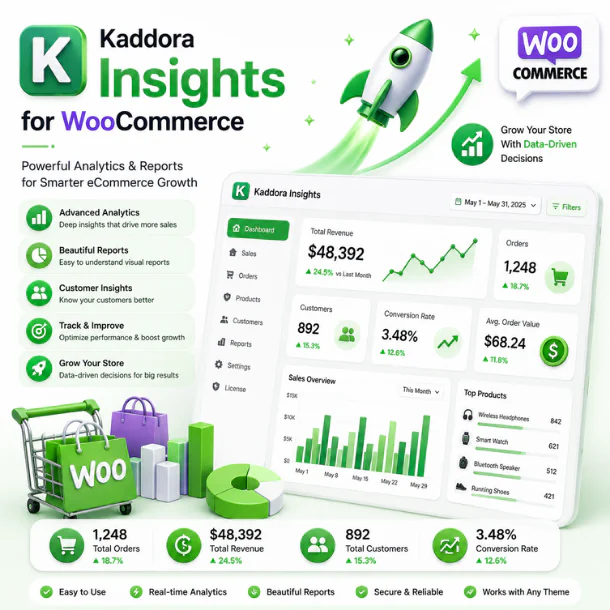 Kaddora Insights for WooCommerce Plugin