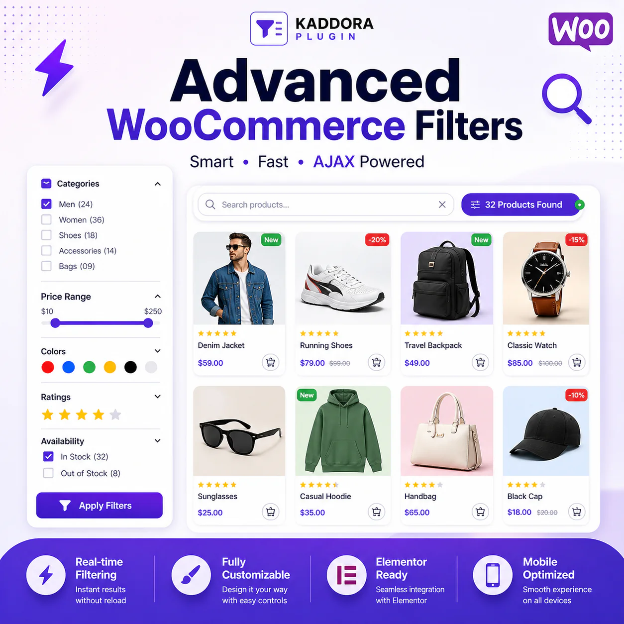 WooCommerce Advanced Filters – Kaddora WordPress Plugin