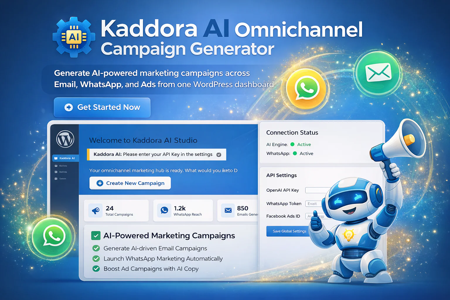 Kaddora AI Omnichannel Campaign Generator – WordPress Plugin