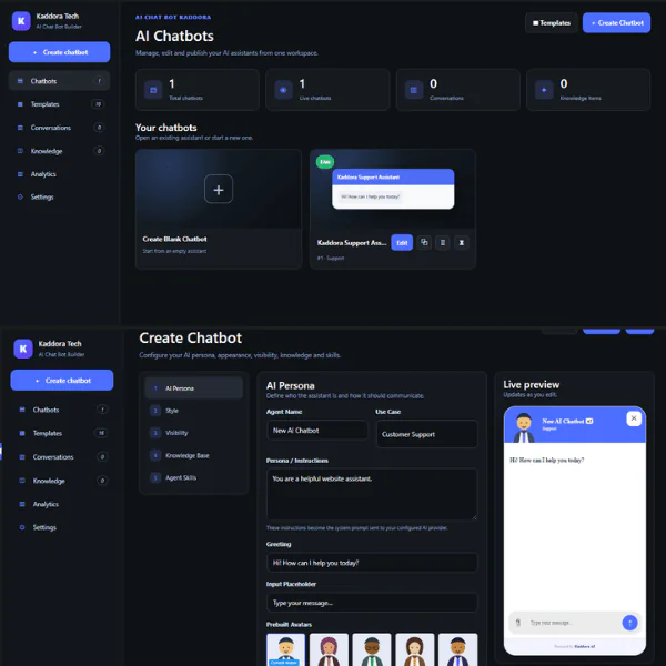 AI Chatbot Pro & Virtual Assistant WordPress Plugin – Kaddora