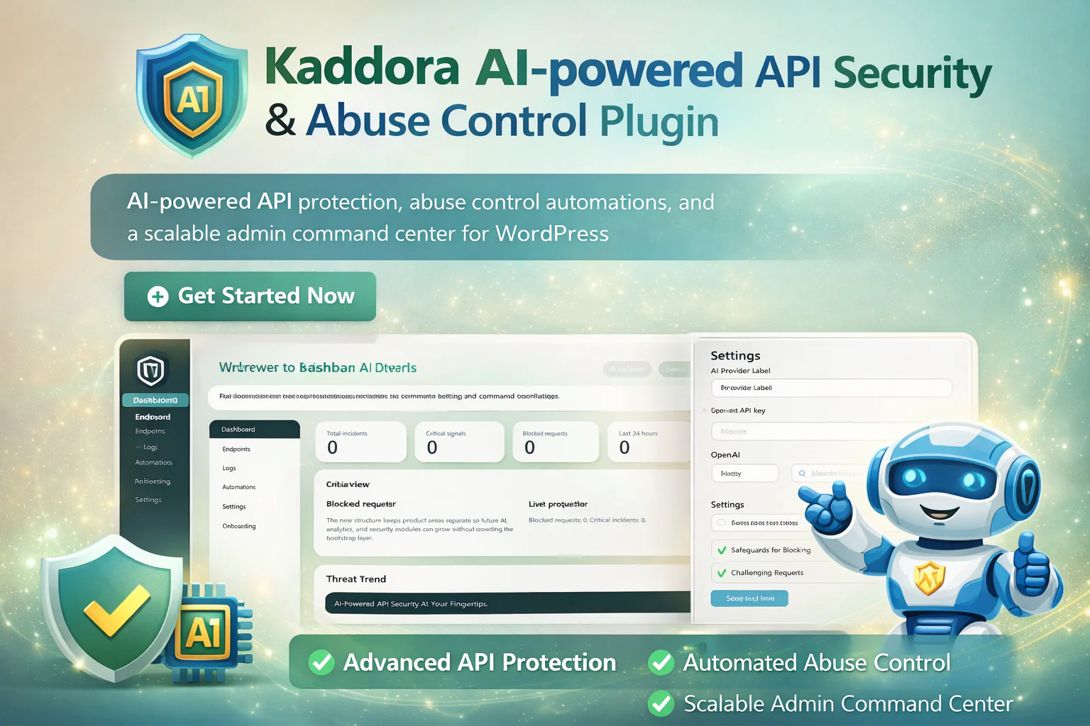 Kaddora AI-powered API Security & Abuse Control WordPress Plugin