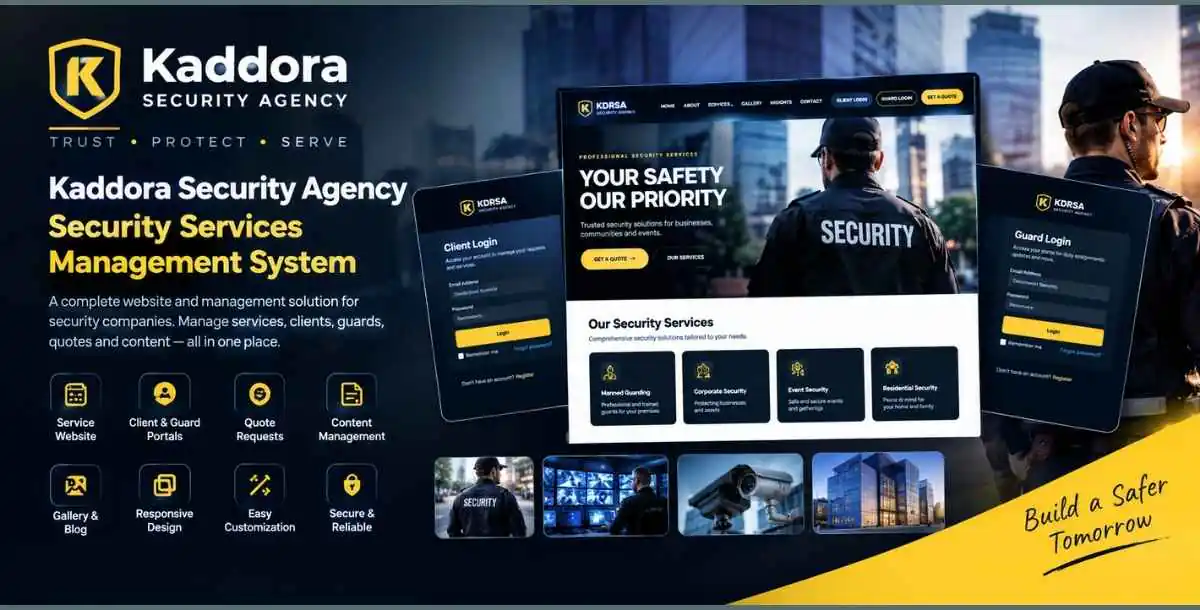 Kaddora Security Agency – Security Services Management System