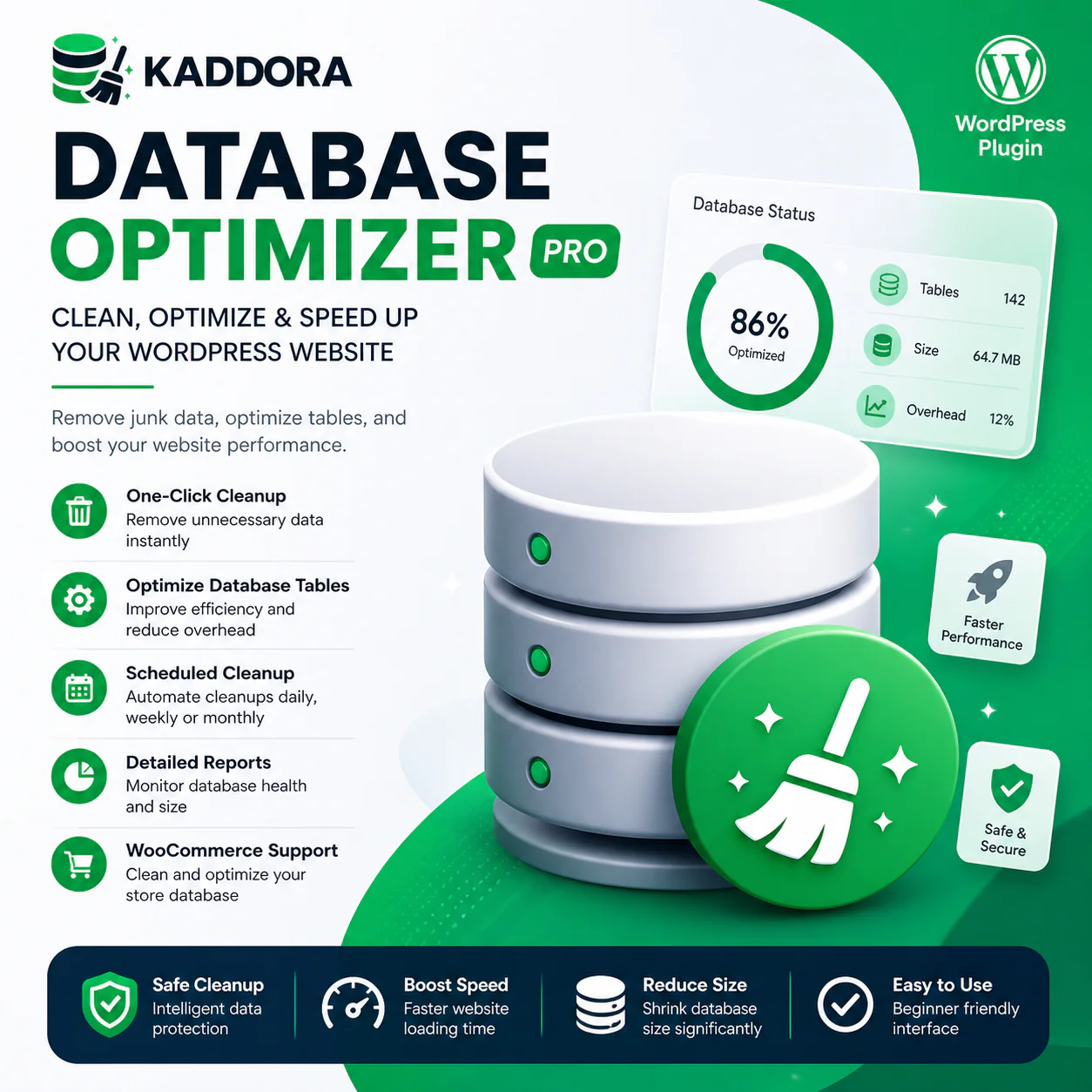 Kaddora Database Cleanup & Optimization WordPress Plugin