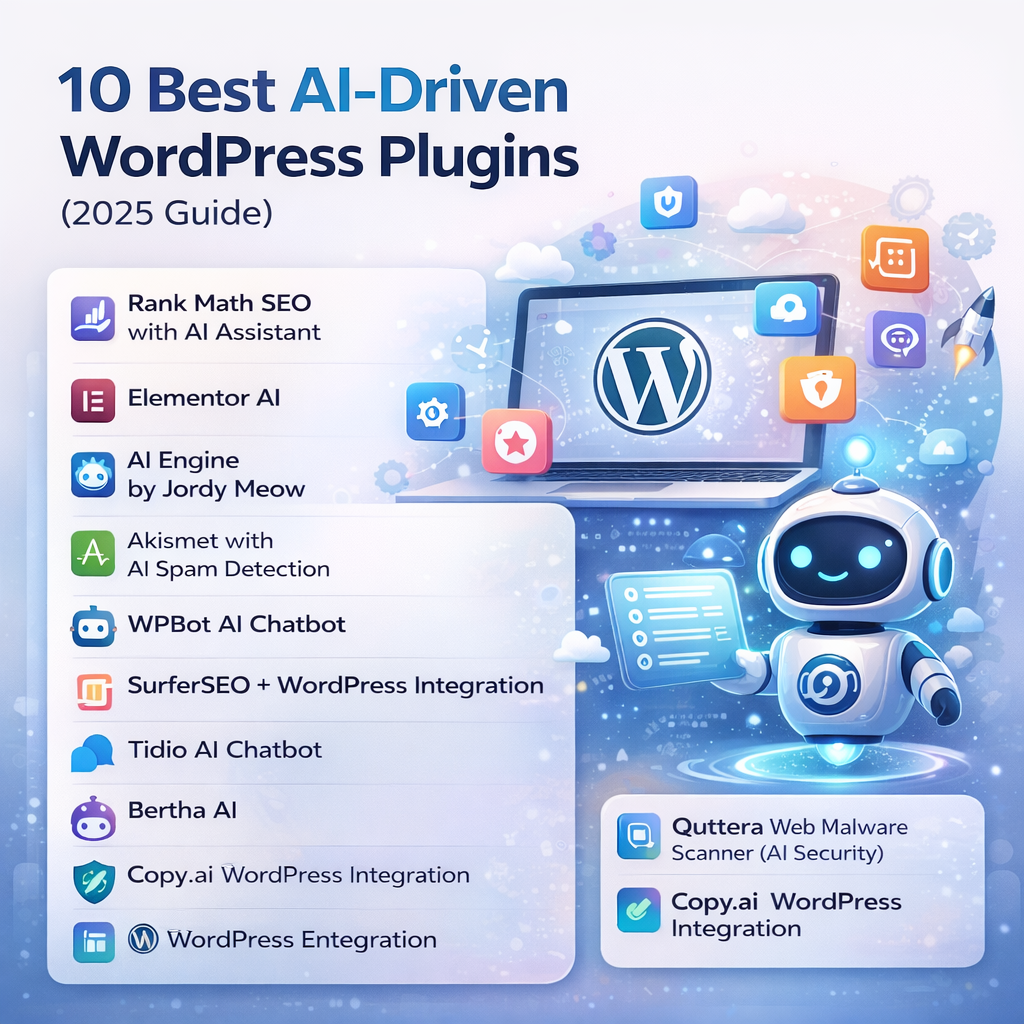 10 Best AI-Driven WordPress Plugins to Supercharge Your Website (2025 Guide)
