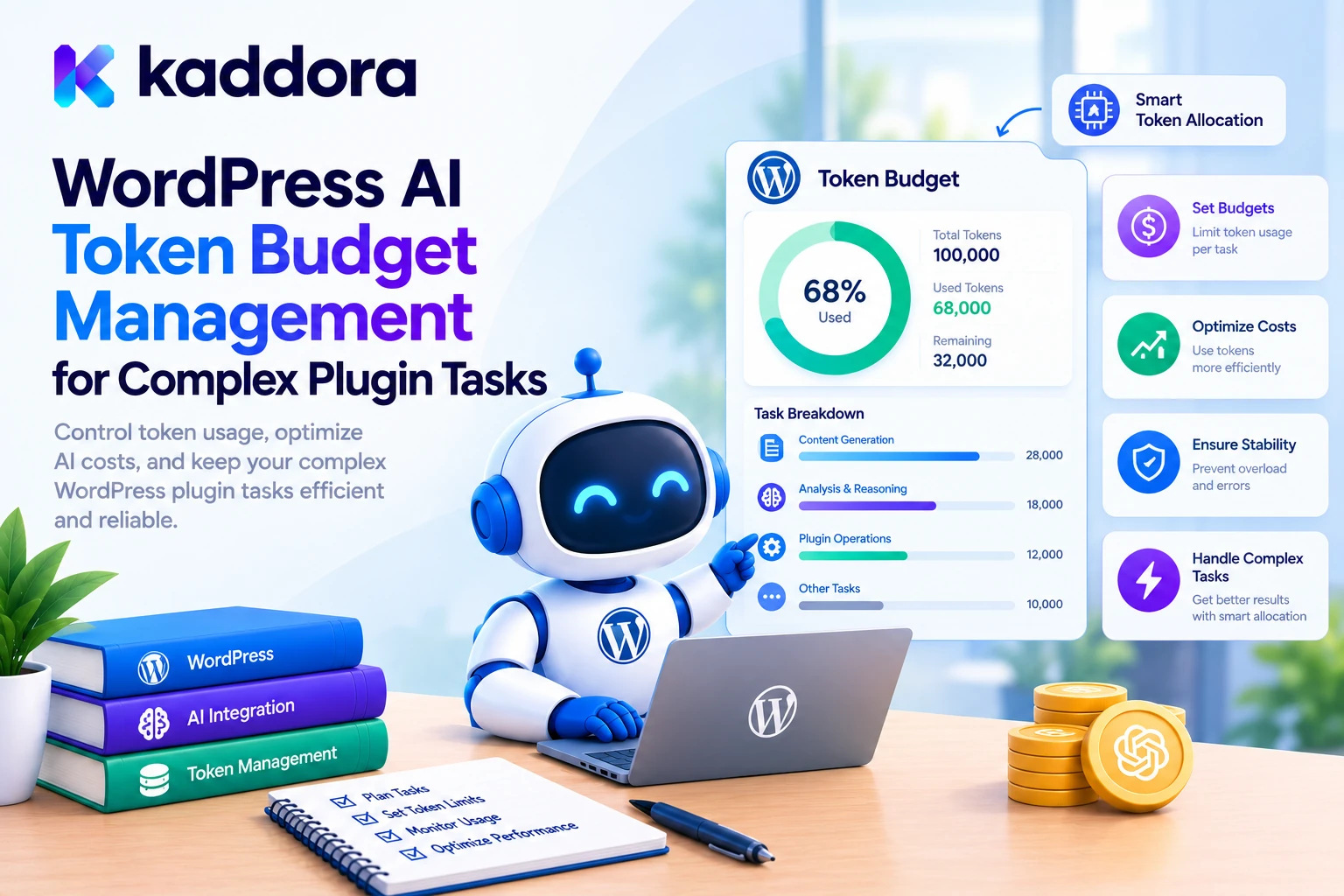 WordPress AI Token Budget Management for Complex Plugin Tasks
