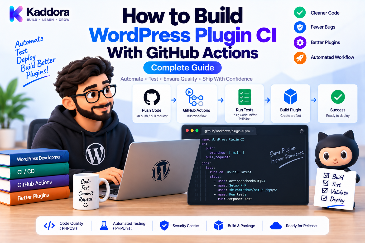 How to Build WordPress Plugin CI With GitHub Actions: Complete Guide