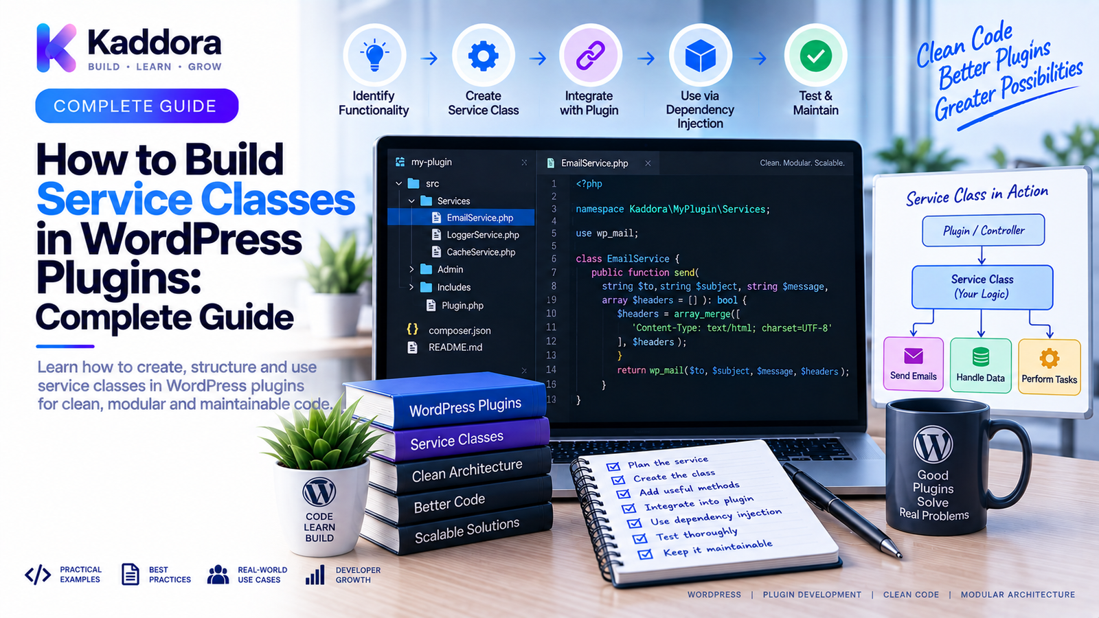How to Build Service Classes in WordPress Plugins: Complete Guide