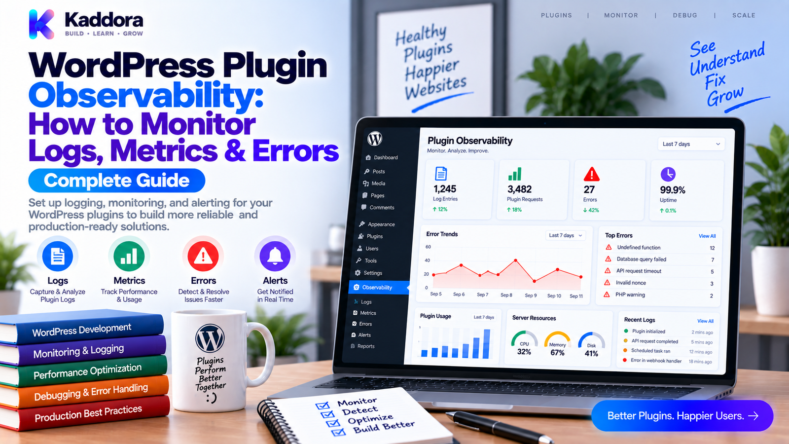WordPress Plugin Observability: How to Monitor Logs, Metrics & Errors