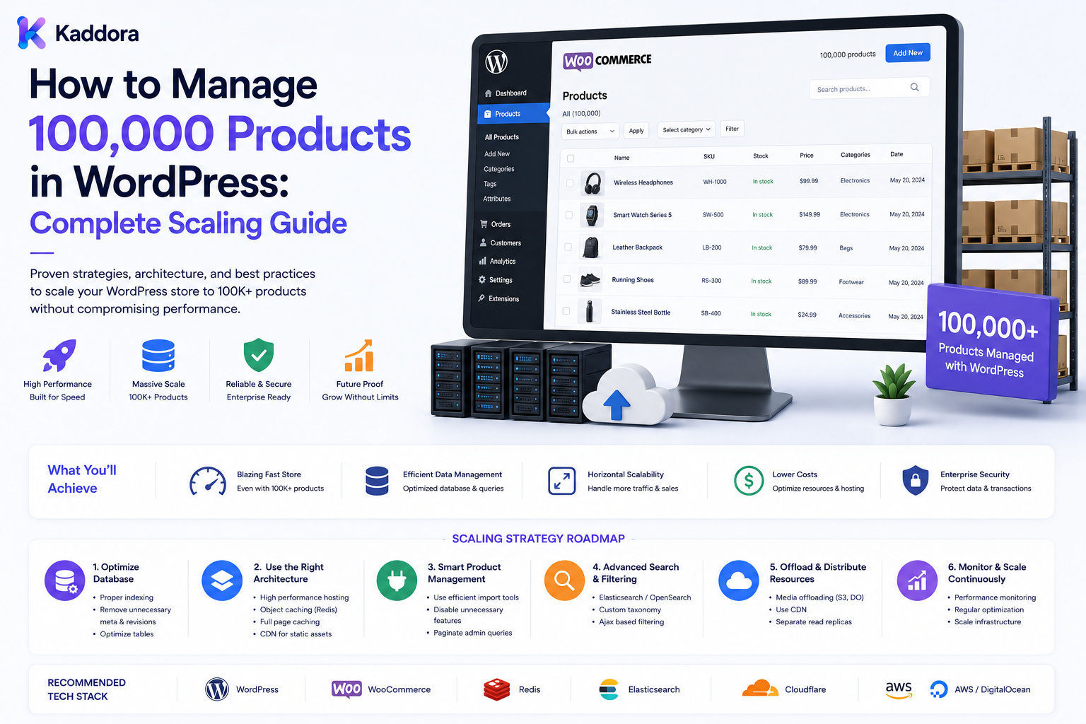 How to Manage 100,000 Products in WordPress: Complete Scaling Guide