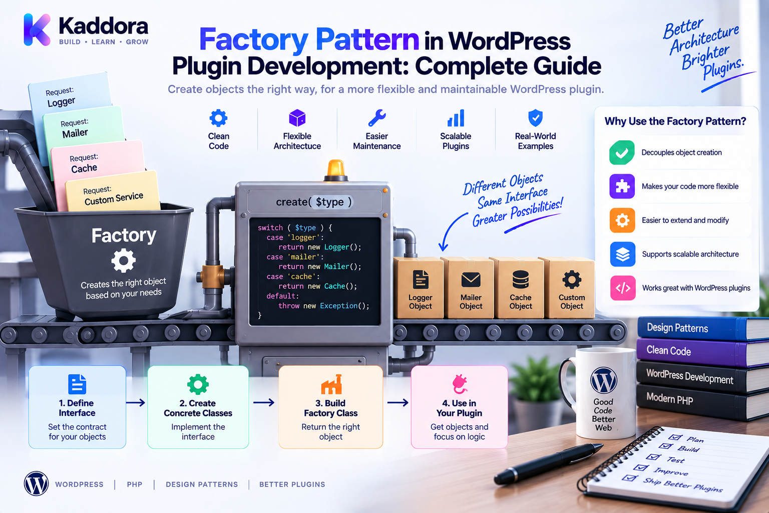 Factory Pattern in WordPress Plugin Development: Complete Guide