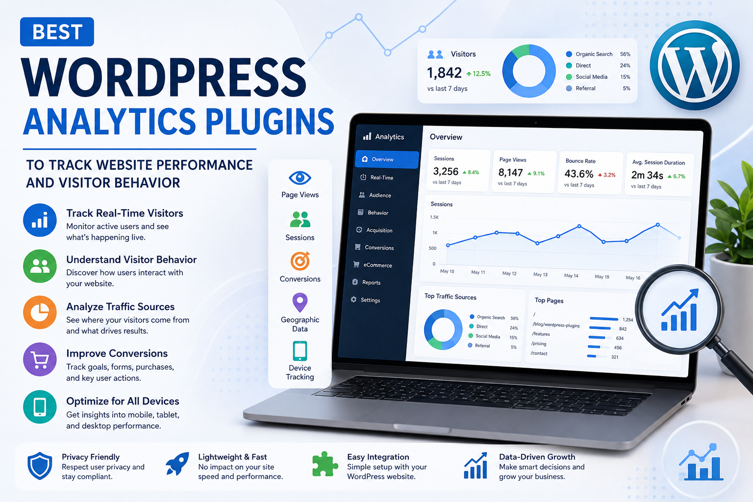 Best WordPress Analytics Plugins to Track Website Performance and Visitor Behavior