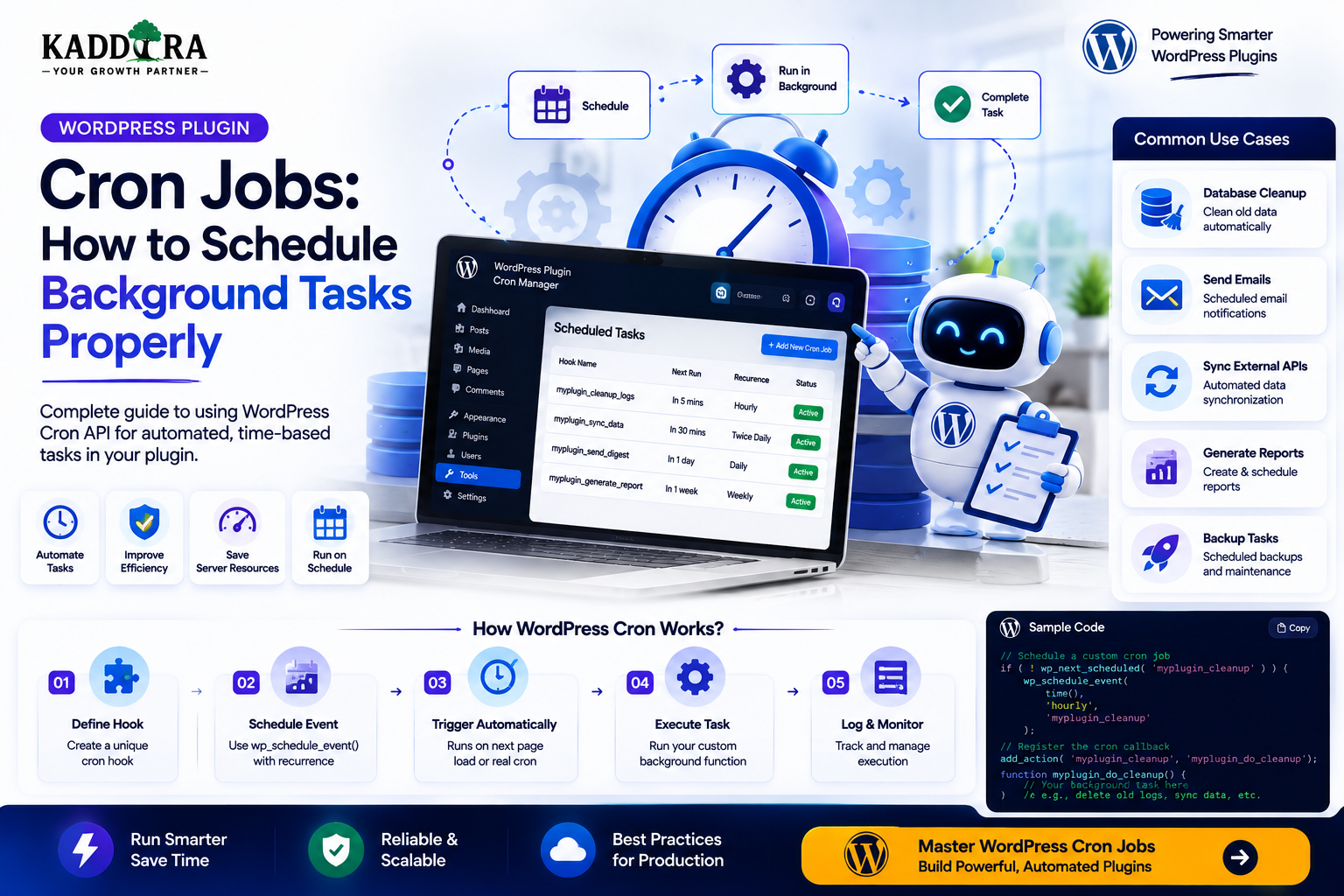 WordPress Plugin Cron Jobs: How to Schedule Background Tasks Properly