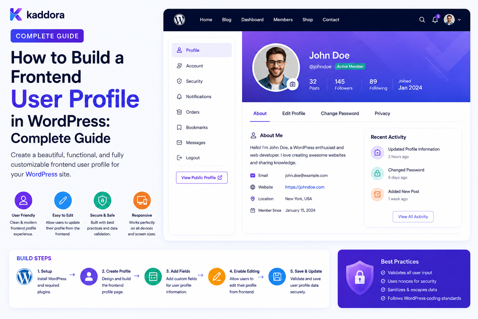 How to Build a Frontend User Profile in WordPress: Complete Guide