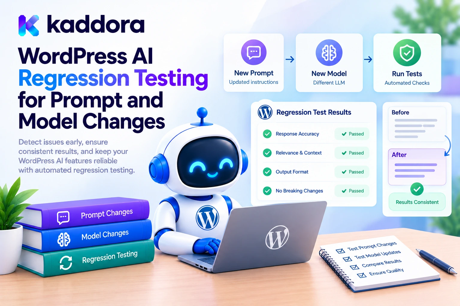 WordPress AI Regression Testing for Prompt and Model Changes
