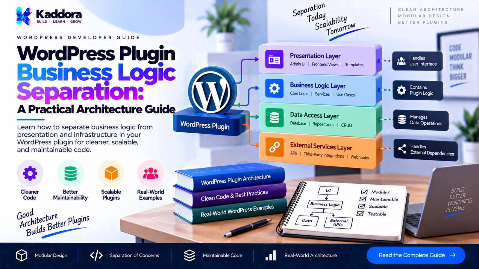 WordPress Plugin Business Logic Separation: A Practical Architecture Guide