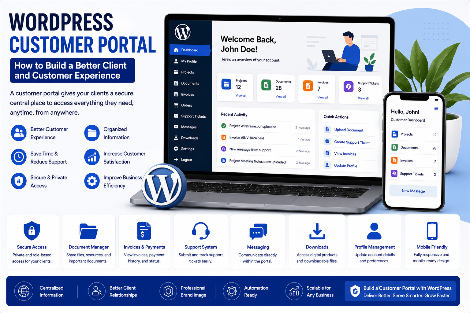 WordPress Customer Portal: How to Build a Better Client and Customer Experience
