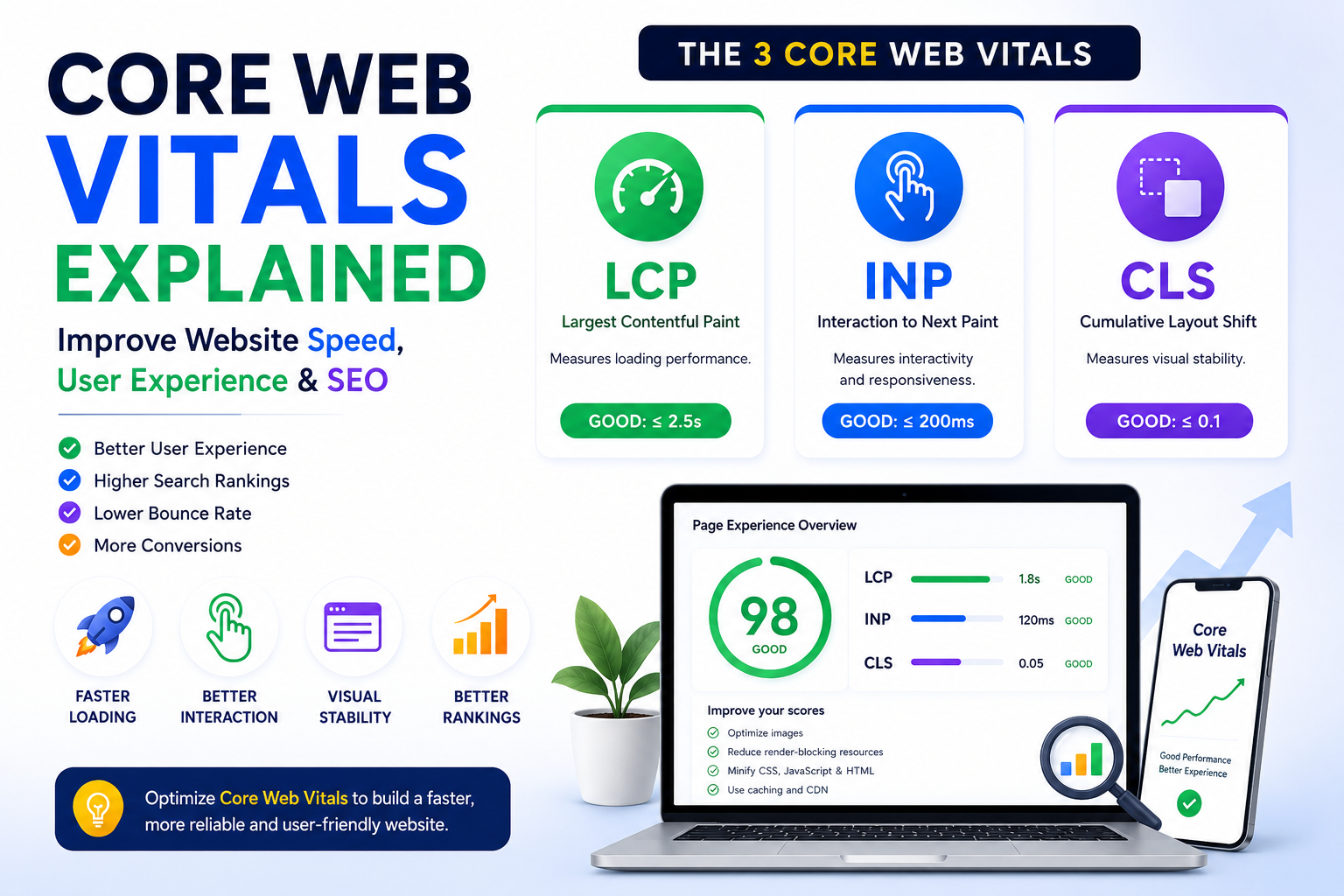 Core Web Vitals Explained: Improve Website Speed, User Experience, and SEO