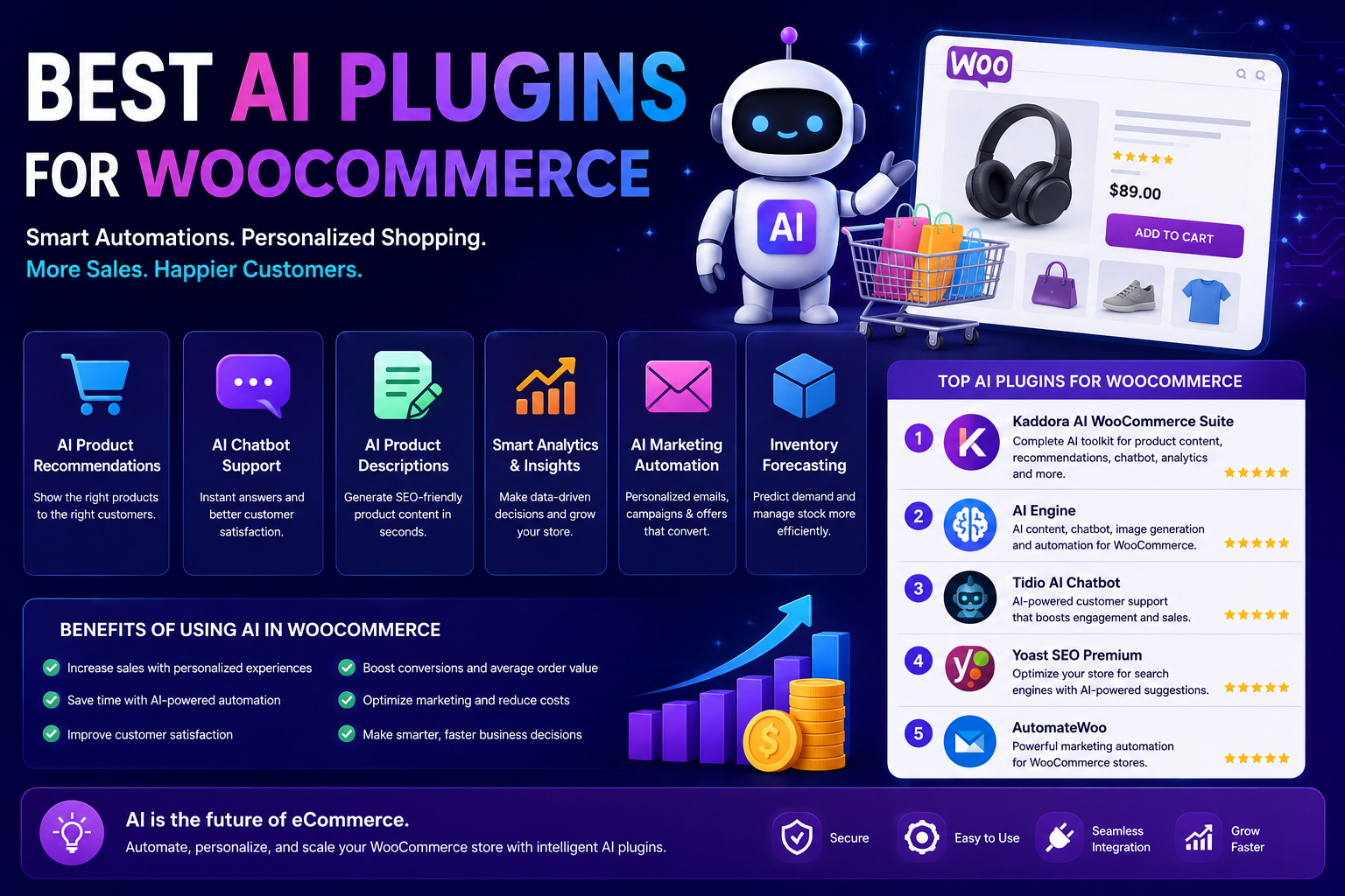 Best AI Plugins for WooCommerce