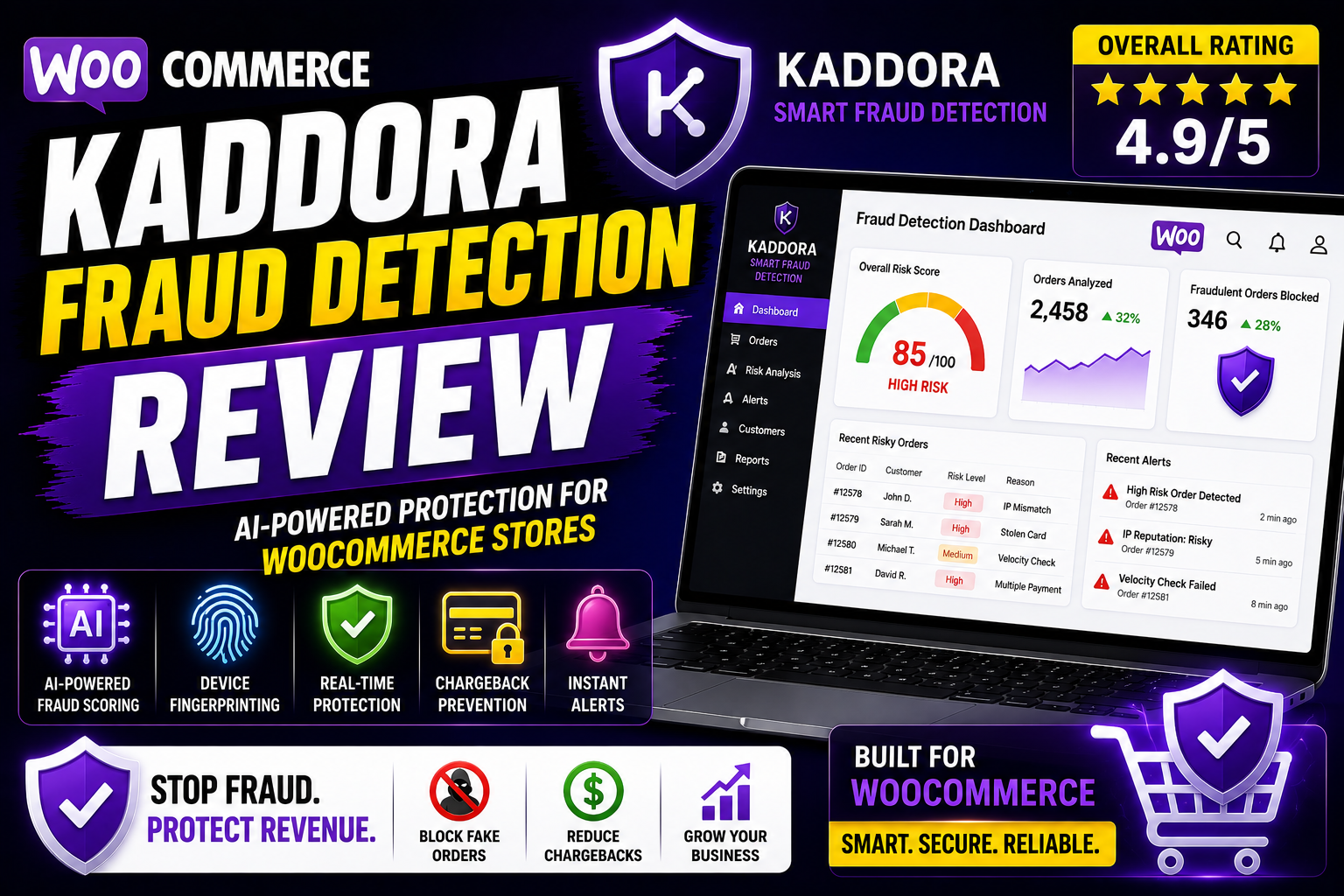Kaddora Fraud Detection Review | AI-Powered WooCommerce Fraud Protection