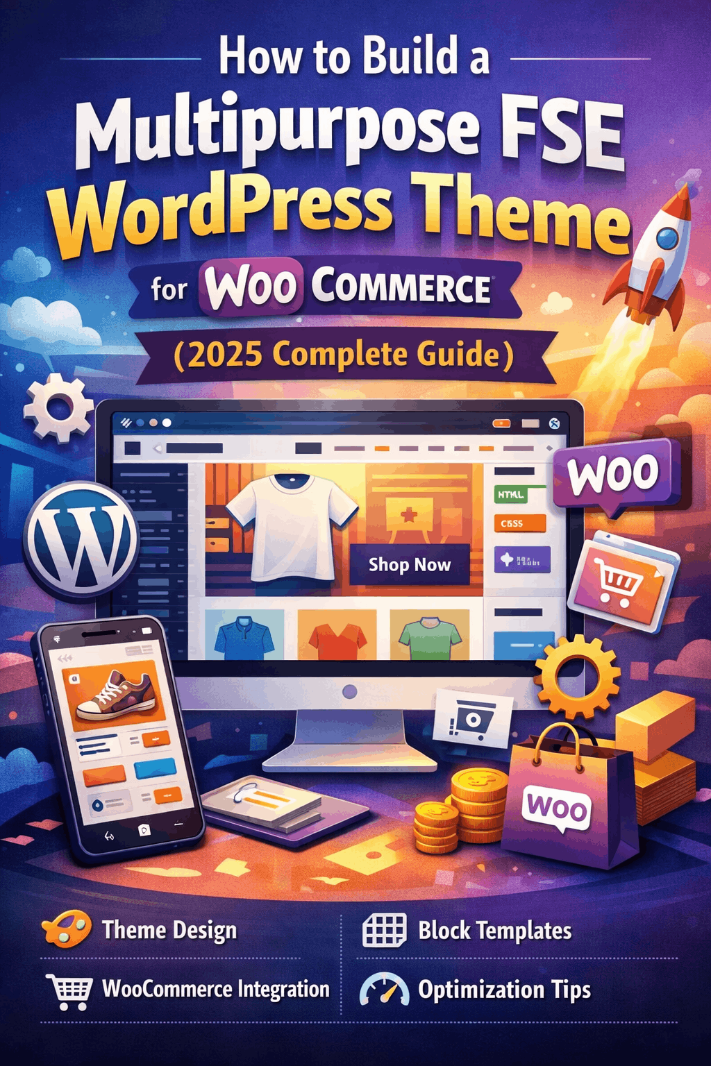 How to Build a Multipurpose FSE WordPress Theme for WooCommerce (2025 Complete Guide)”