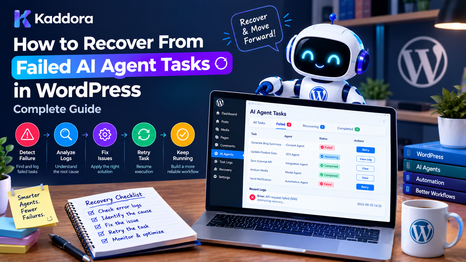 How to Recover From Failed AI Agent Tasks in WordPress