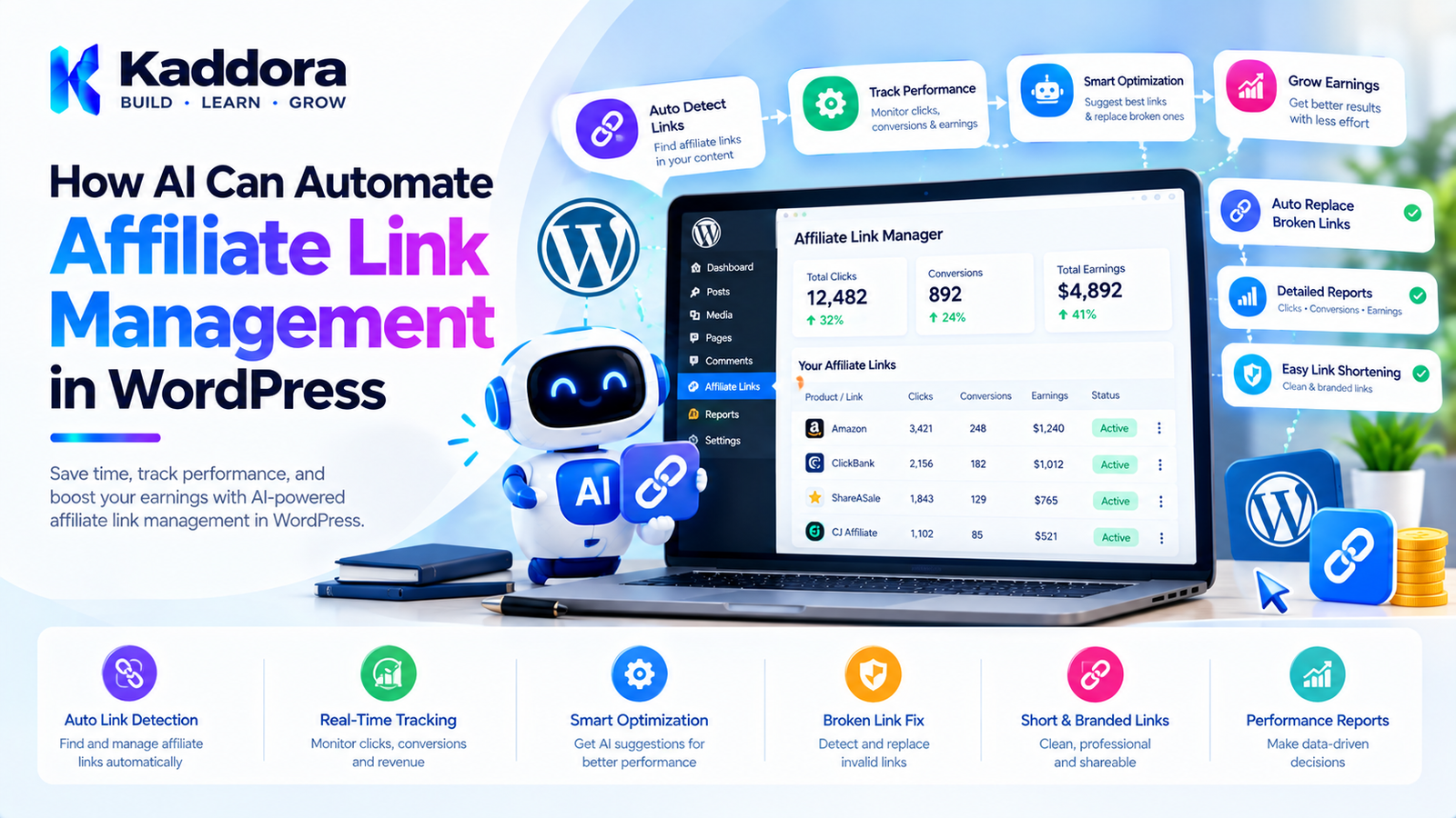 How AI Can Automate Affiliate Link Management in WordPress