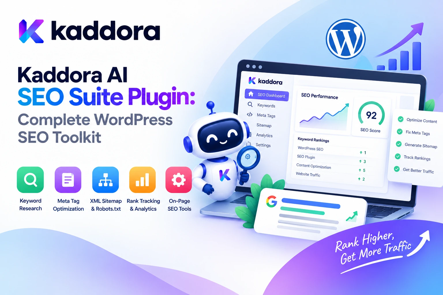 Kaddora AI SEO Suite Plugin: Complete WordPress SEO Toolkit