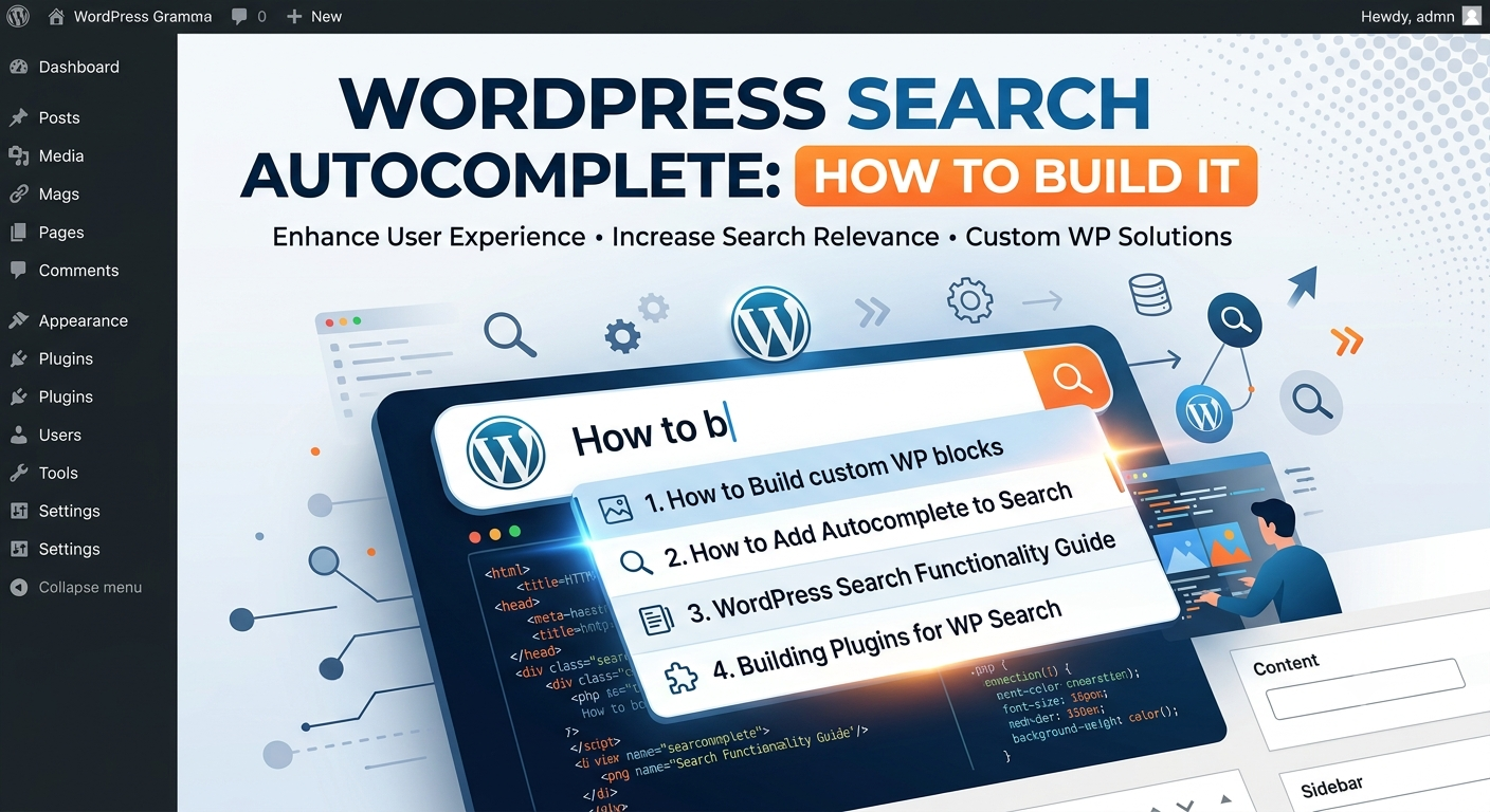 WordPress Search Autocomplete: How to Build It