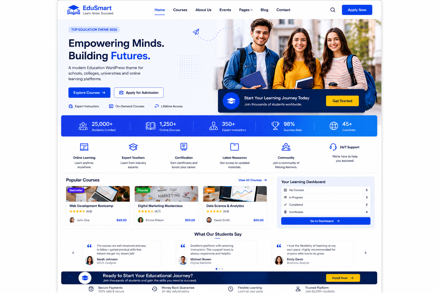 Best Education WordPress Themes in 2026: Modern Website Templates for Schools, Universities, and Online Learning Platforms