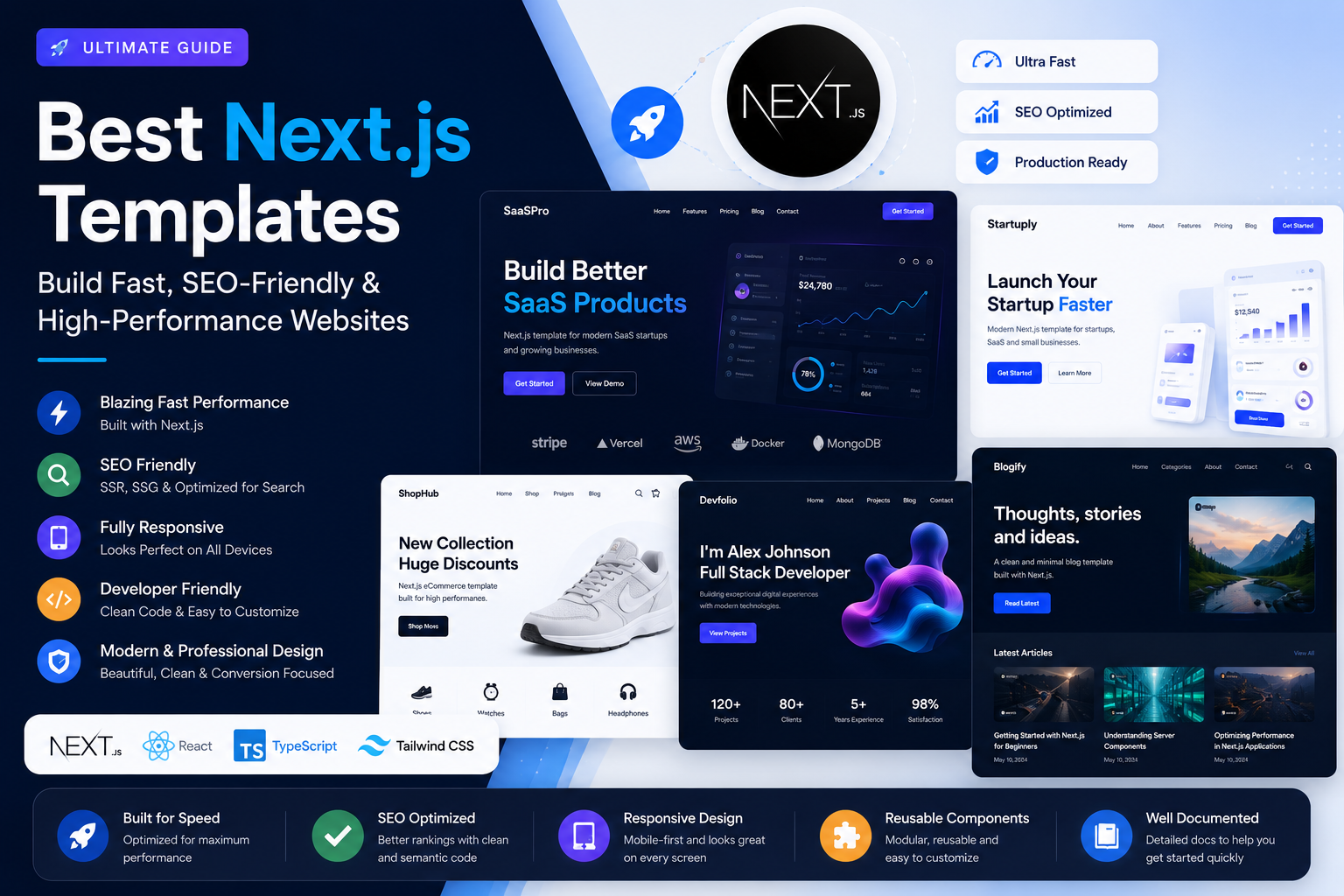 Best Next.js Templates for Building Fast and SEO-Friendly Websites