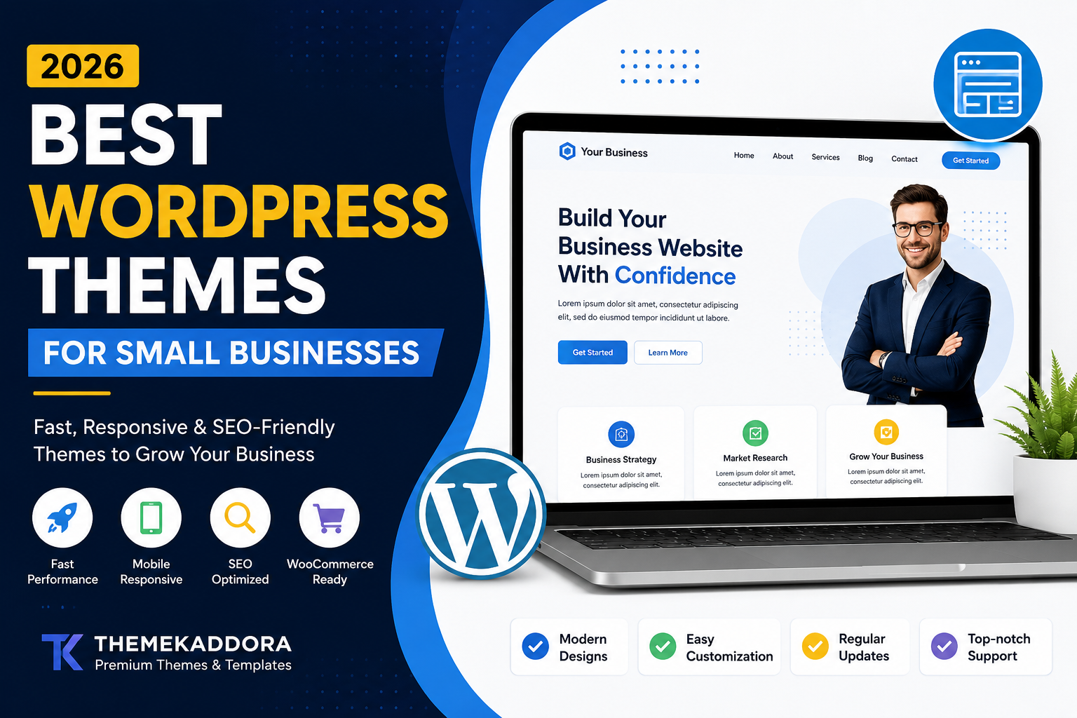 Best WordPress Themes for Small Businesses in 2026