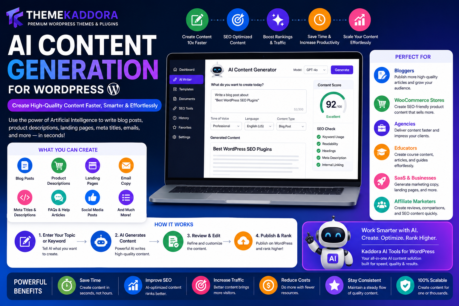 AI Content Generation for WordPress: How to Create High-Quality Blog Posts Faster