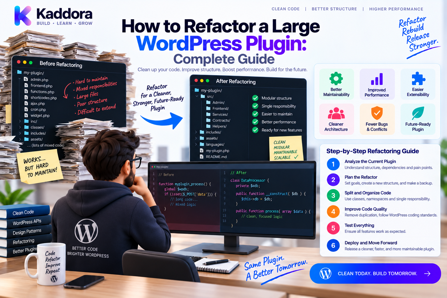 How to Refactor a Large WordPress Plugin: Complete Guide