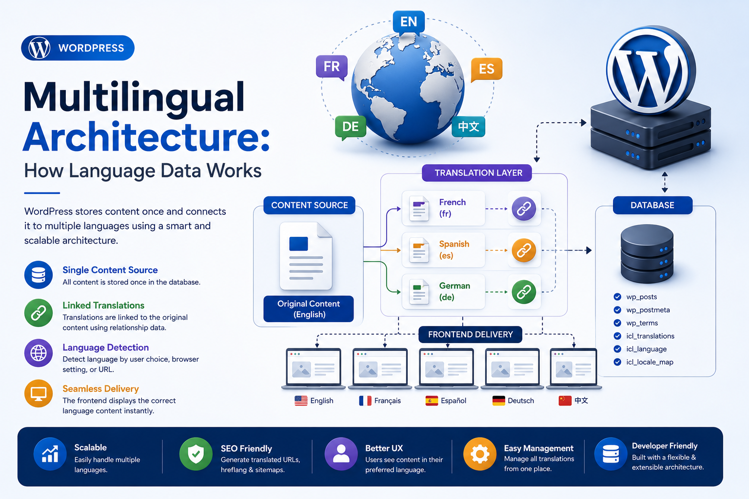WordPress Multilingual Architecture: How Language Data Works