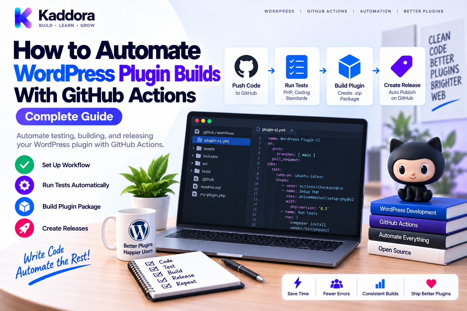 How to Automate WordPress Plugin Builds With GitHub Actions