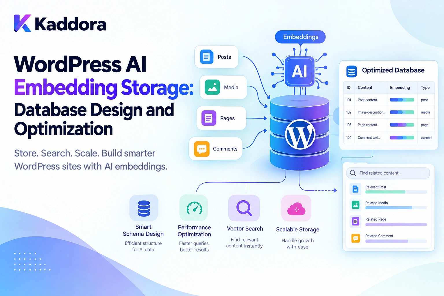 WordPress AI Embedding Storage: Database Design and Optimization