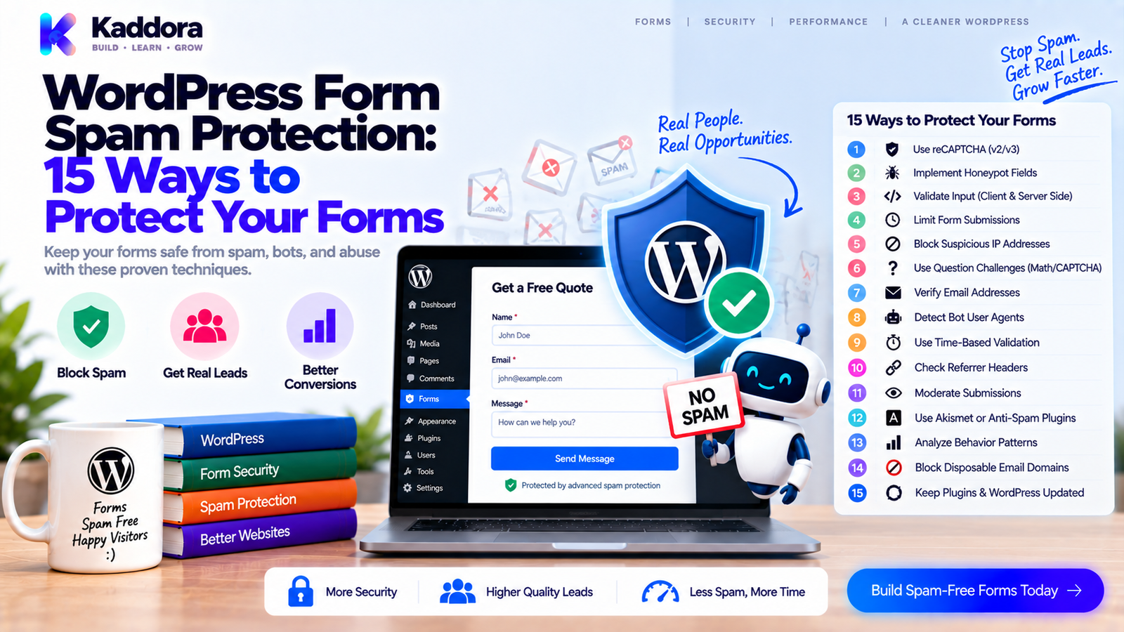 WordPress Form Spam Protection: 15 Ways to Protect Your Forms