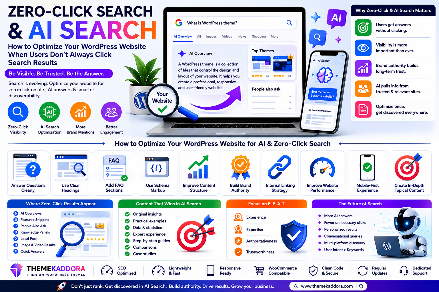 Zero-Click Search and AI Search: How to Optimize Your WordPress Website When Users Don’t Always Click Search Results
