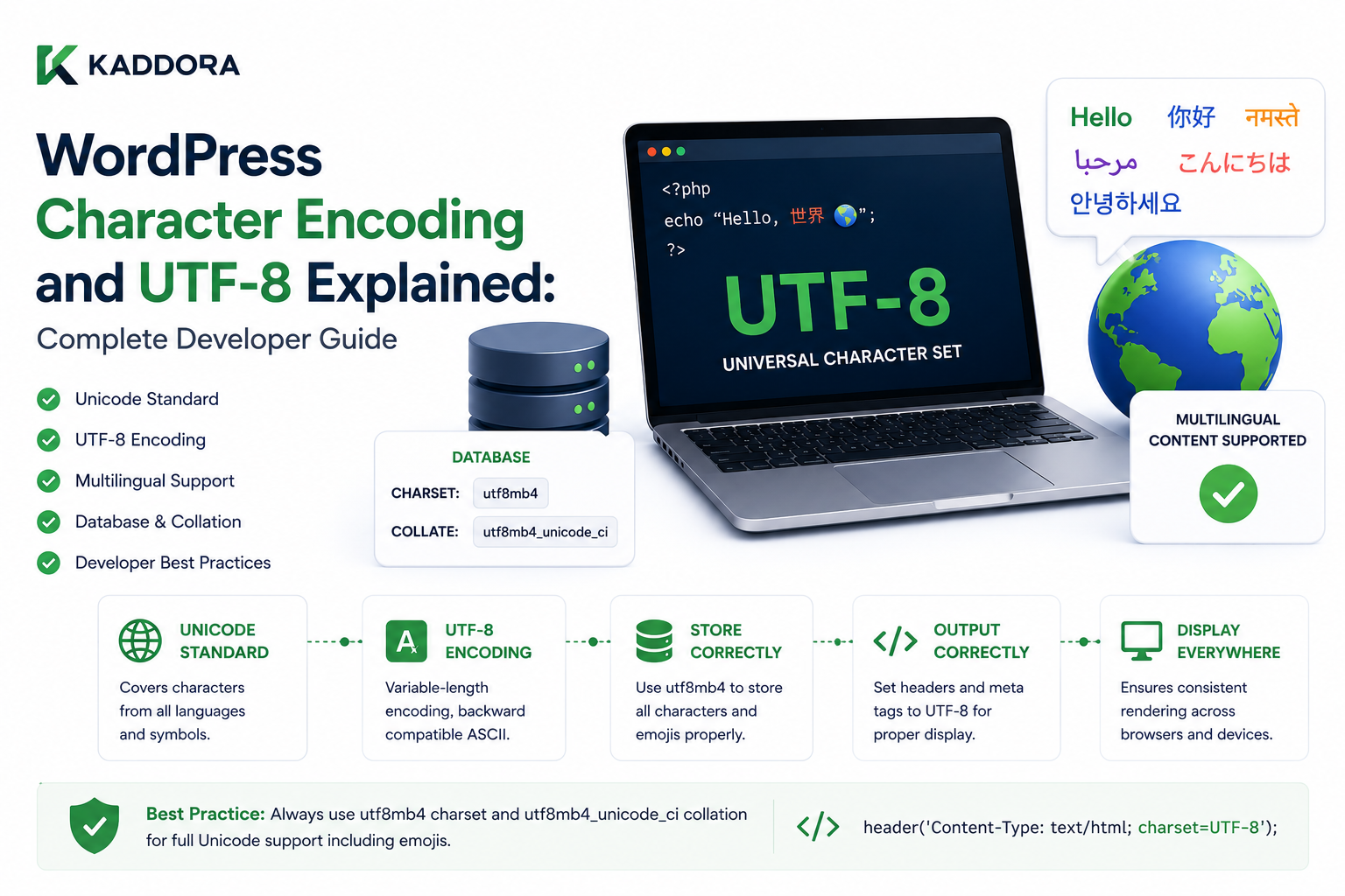 WordPress Character Encoding and UTF-8 Explained: Complete Developer Guide