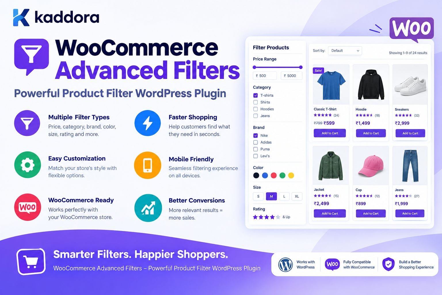 WooCommerce Advanced Filters – Powerful Product Filter WordPress Plugin