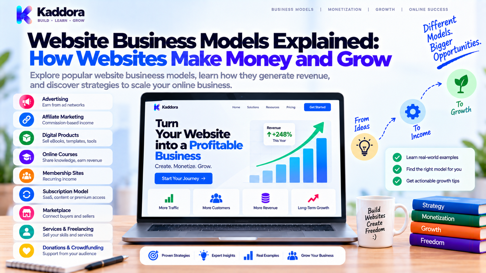 Website Business Models Explained: How Websites Make Money and Grow