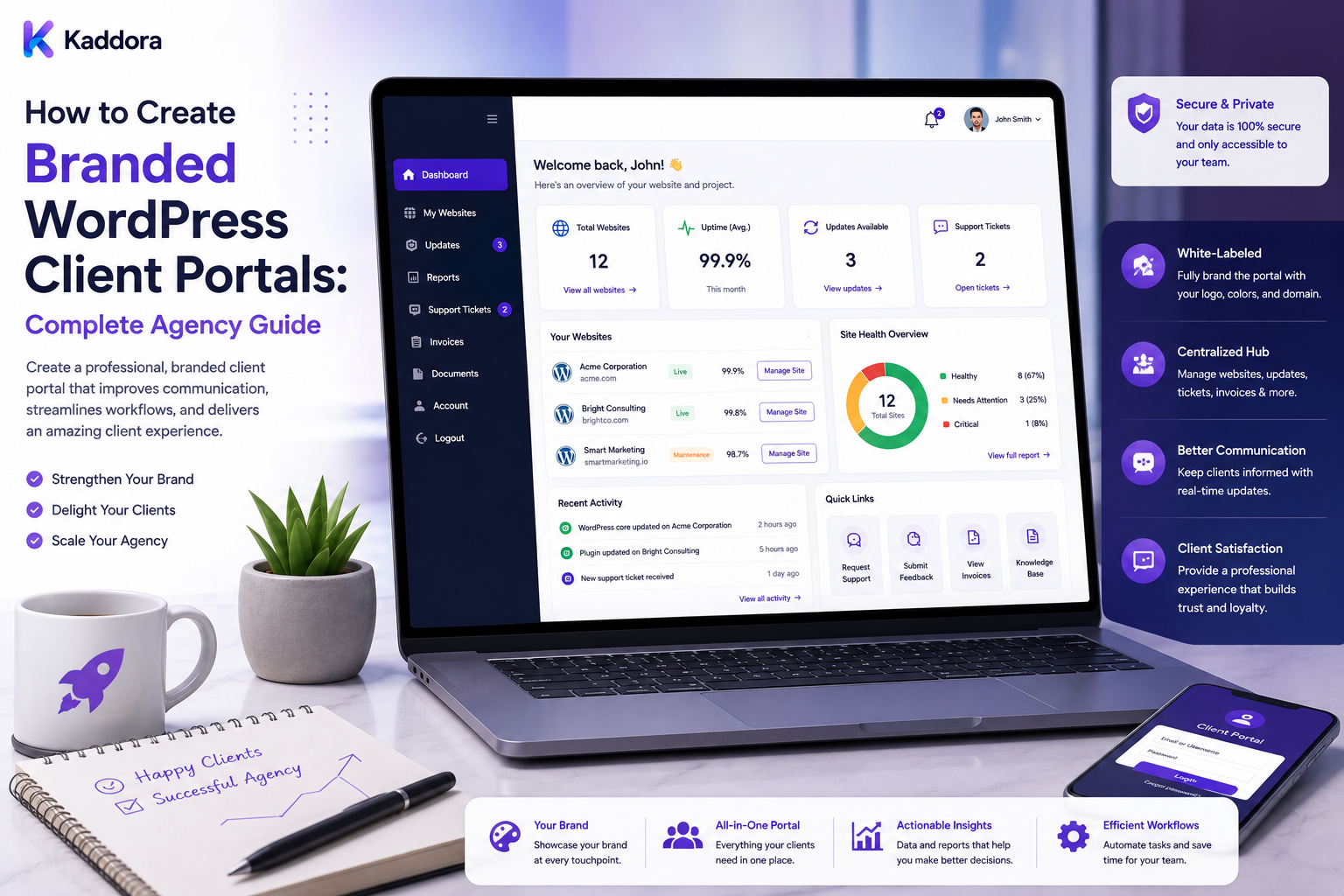 How to Create Branded WordPress Client Portals: Complete Agency Guide