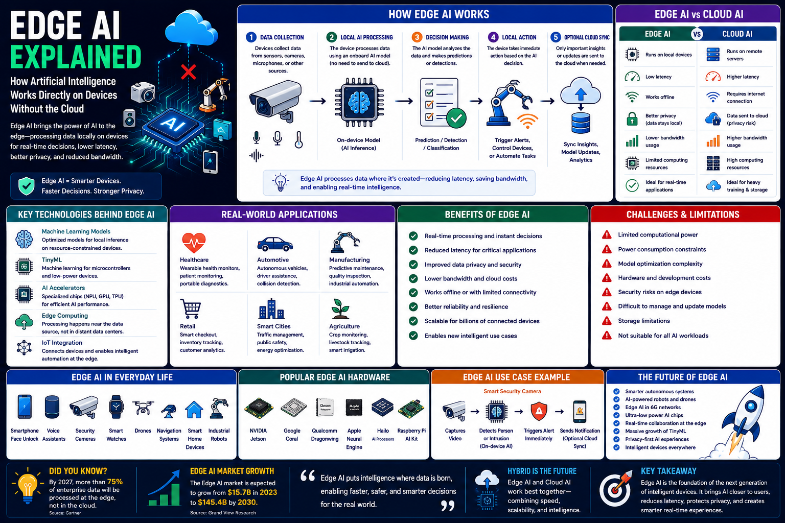 Edge AI Explained: How Artificial Intelligence Works Directly on Devices Without the Cloud