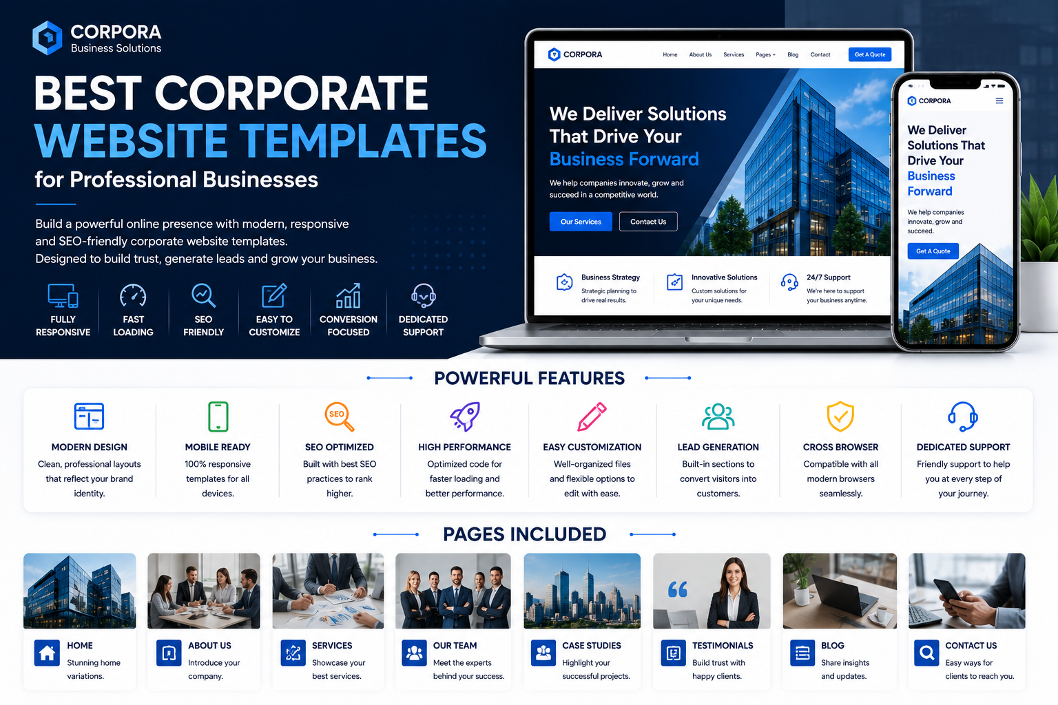 Best Corporate Website Templates for Professional Businesses