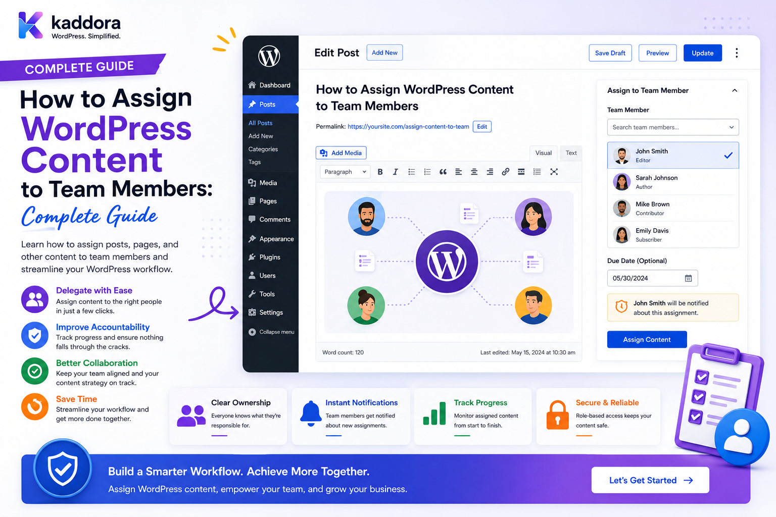 How to Assign WordPress Content to Team Members: Complete Guide